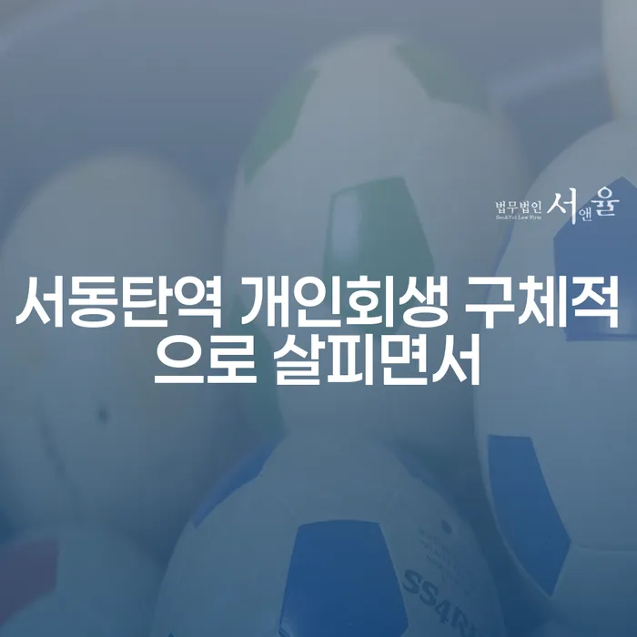 서동탄역 개인회생 구체적으로 살피면서