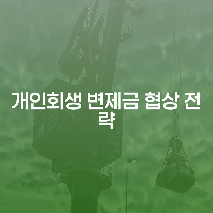 개인회생 변제금 협상 전략: 어떻게 성공적으로 협상할 수 있을까요?
