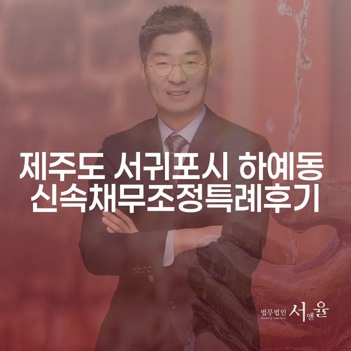 제주도 서귀포시 하예동에서의 신속채무조정특례 후기와 개인회생, 배우자 모르게 가능한가요?