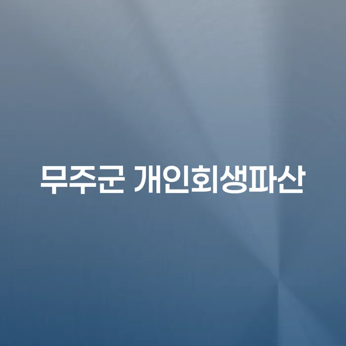 무주군에서 개인회생과 파산, 그리고 실직 상황에서의 대처 방법은?